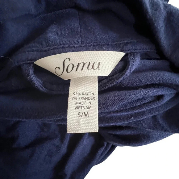Soma Blue Wrap Robe Size Small - Picture 2 of 3